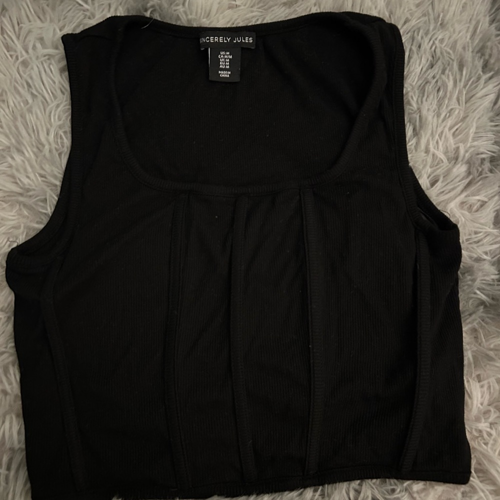 Sincerely Jules Black Tank Top